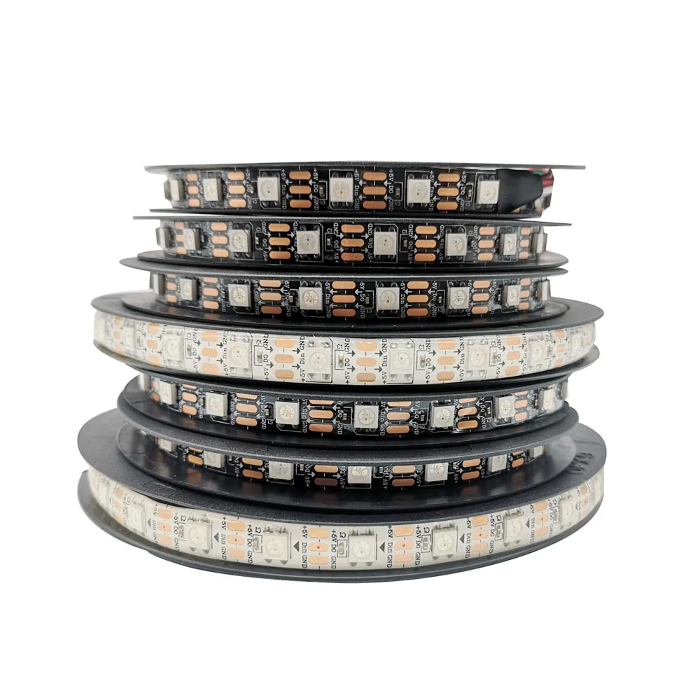 WS2812B умная RGB Светодиодная лента WS2812 индивидуально Адресуемая