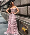 designer evening gowns White Chiffon Evening Dress Tank Sleeveless Beaed Belt платье Sweep Train Split Sexy Deep V-neck Prom Dress فساتين السهرة plus size ball gowns