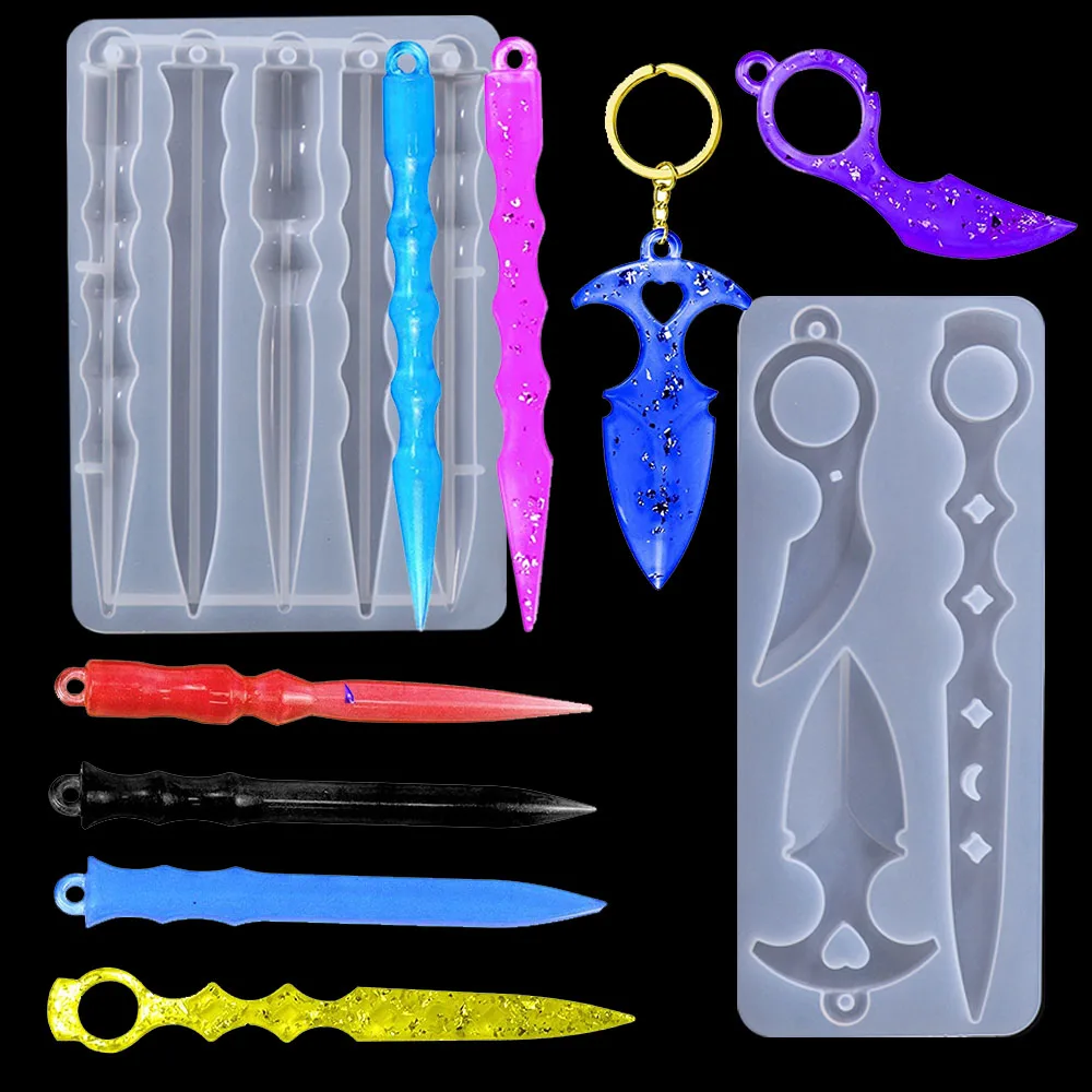Self-Defense Dagger Silicone Mold Portable Magic Wand Silicone