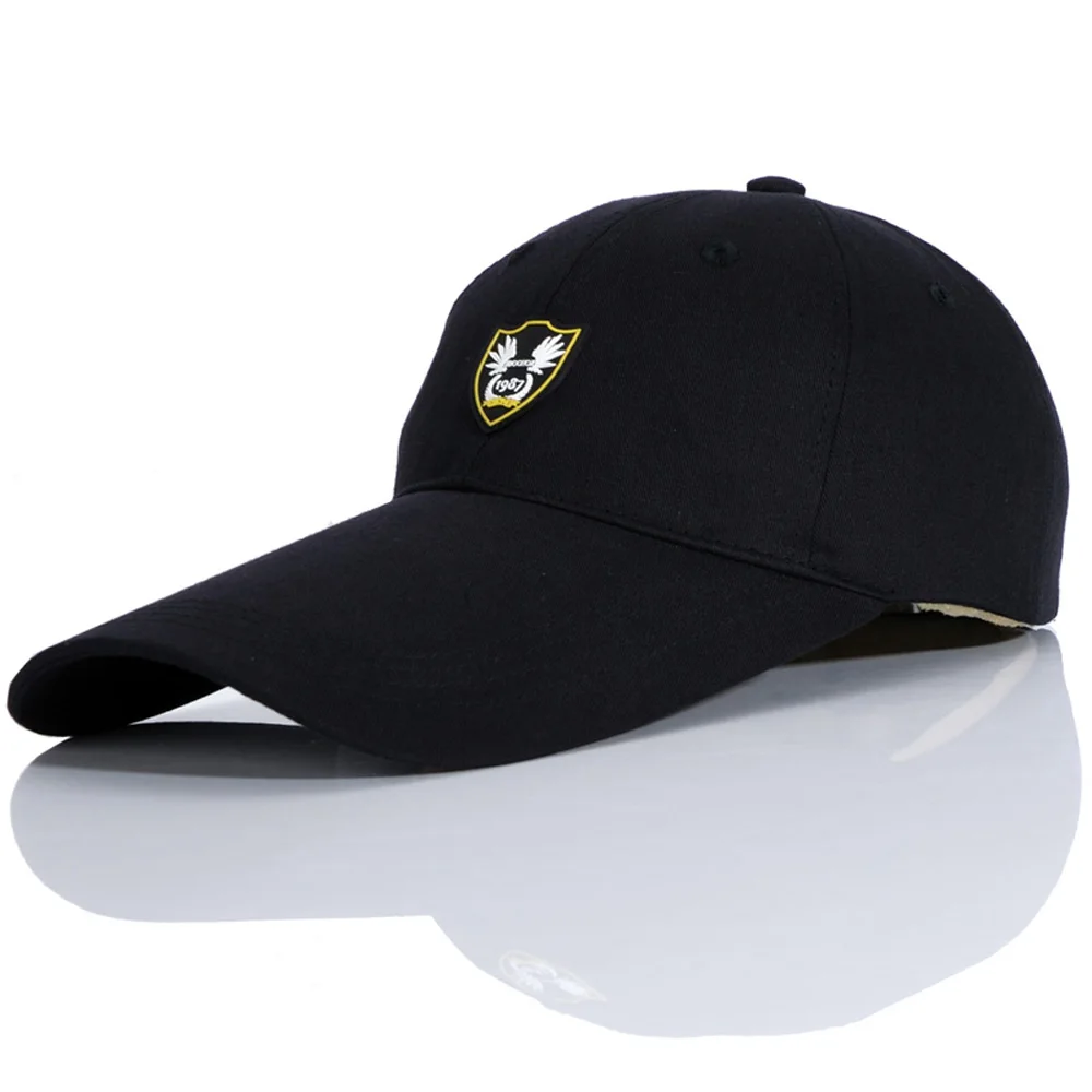 Длинная Кепка с козырьком, хлопковая бейсболка, высокое качество, кепка для мужчин и женщин, дизайнерская Кепка для клиентов, Черная кепка, шапки для Пап