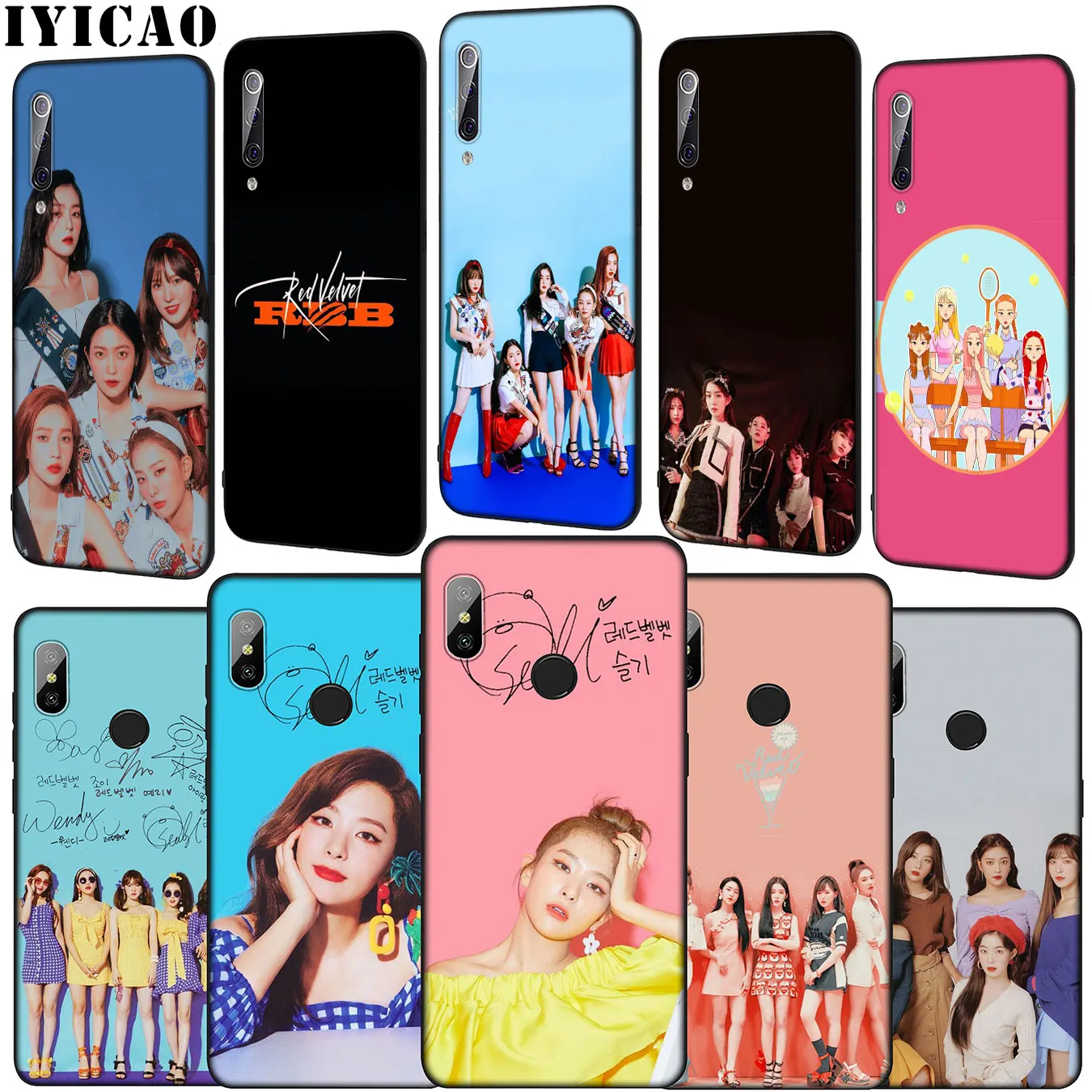 Мягкий чехол kpop из красного бархата для телефона Xiaomi Mi 10 9 9T A3 Pro CC9 CC9E 8 SE A2 Lite A1 6