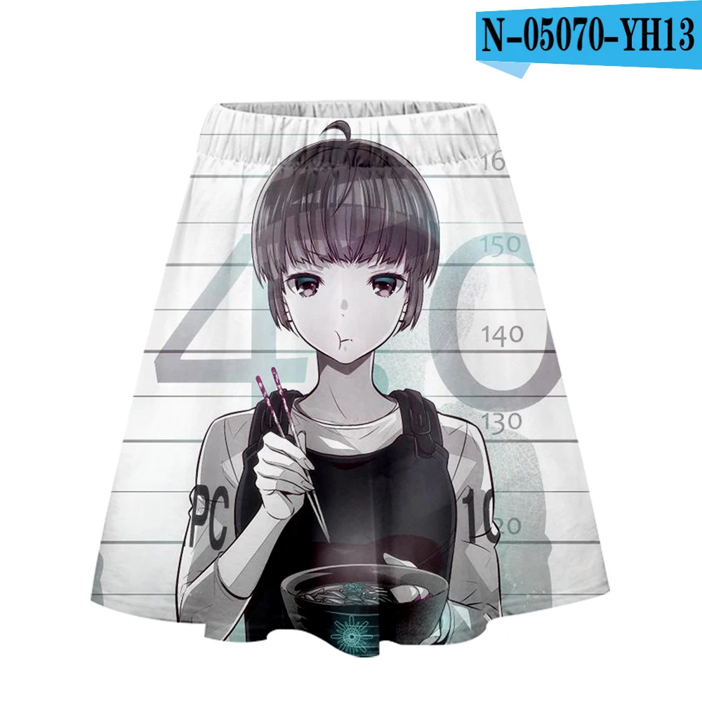 Psycho-Pass юбка с объемным узором Харадзюку лето мультфильм Высокая талия юбка Kawaii эксклюзивная Популярная Женская 3D короткая юбка XS-2XL - Цвет: 6