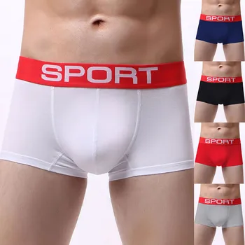 

Men Letter Priting Sport Patchwork Underwear Solid Color Boxer Mens Shorts Bulge Pouch Underpants Lady Panties Sexy Underwears
