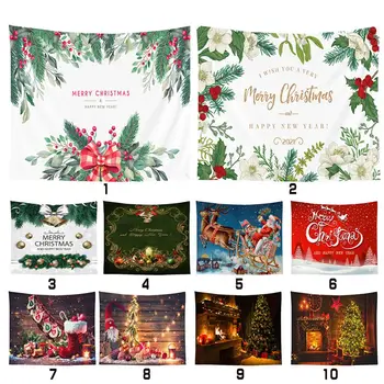 

Christmas Tapestry Santa Claus Wall Hanging Bedroom Hanging Cloth Bedroom Decorative Cloth Christmas Eve Home Decor
