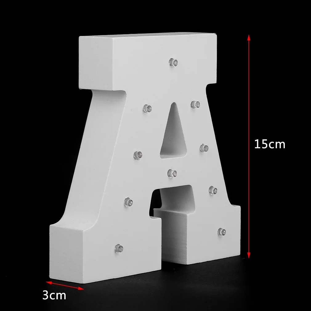 Деревянный 26 букв светодиодный Ночной светильник, праздничный светильник, вечерние светильники для спальни, настенные подвесные украшения для фотографий(буквы от А до х), Лидер продаж