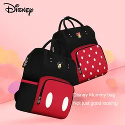 Одноцветная сумка для подгузников disney для беременных, милые сумки для ухода за ребенком, рюкзак для мам для путешествий, коляска