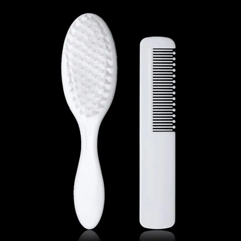 

2 Pcs Baby Hair Brush Comb Set for Newborns Toddlers Infant Safety Scalp Massage A2UB