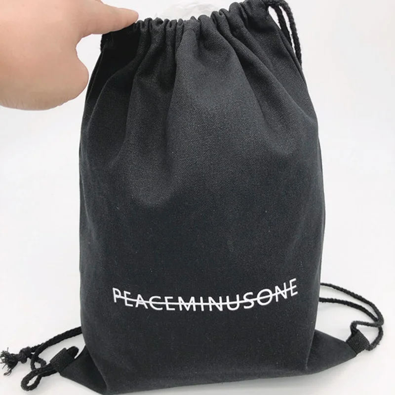 

Kpop G-Dragon Resuable Drawstring Pouch Printing PEACEMINUSONE Backpack Shopping Bag KWON JI YOUNG FH44