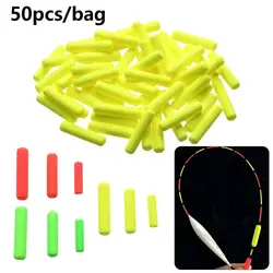 100Pcs/bag Cylinder Light Weight Foam Floats Ball Oval Floats Beads Indicator Carp Fishing Beans Fish Pesca Accessories Tackle