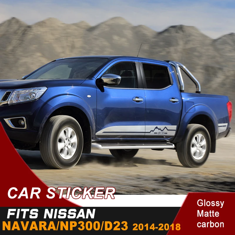 2 шт. автомобильные виниловые наклейки для nissan navara np300 D23 2014 2019|Наклейки на