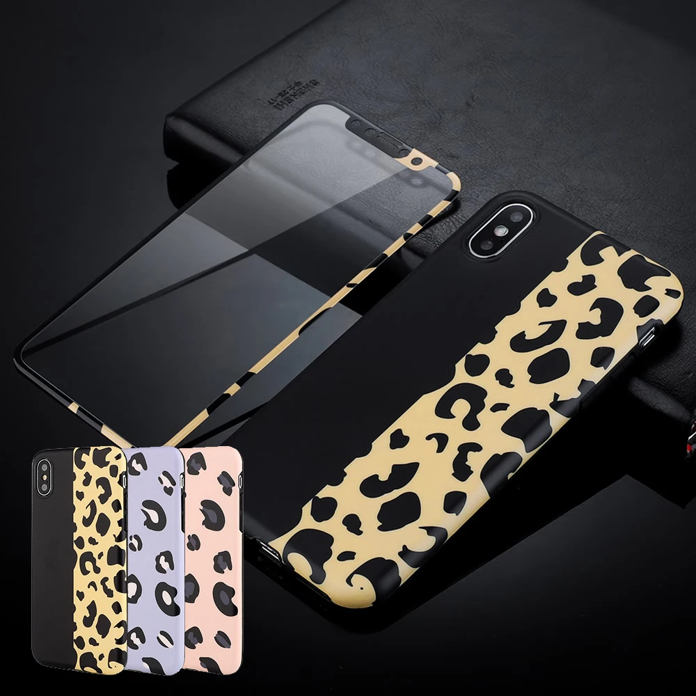 LLZ.COQUE Screen Protector Leopard TPU Silicone Shockproof Case for Iphone XS Xr MAX 6 6S PLUS 7 8 Capas Cover Apple | Мобильные