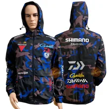 Daiwa Men's Fishing Clothes Sun protection Casual Coats Hooded Fishing Jacket Camouflage Fashion Male Outwear Fishing Clothing