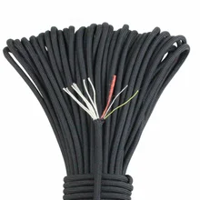 Скалолазание для выживания на открытом воздухе, аварийное оборудование, Паракорд 10, походный парашютный канат, 4 мм, Паракорд, рок, аксессуары