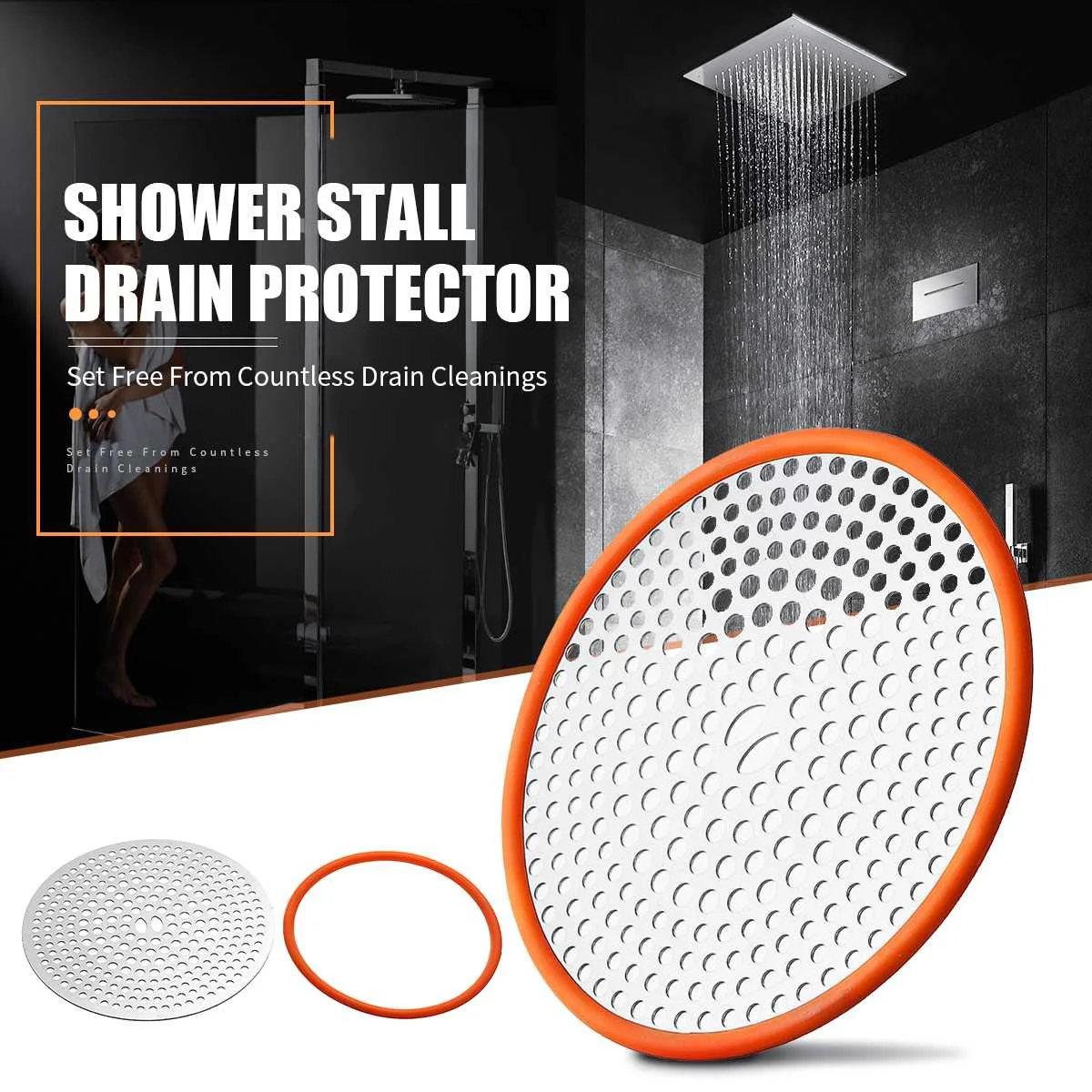 4.7inch Stainless Steel Floor Drain Water Sink Strainer Cover Plug Stopper Filter Basket Kitchen Tool Bathroom Fixture Hardware