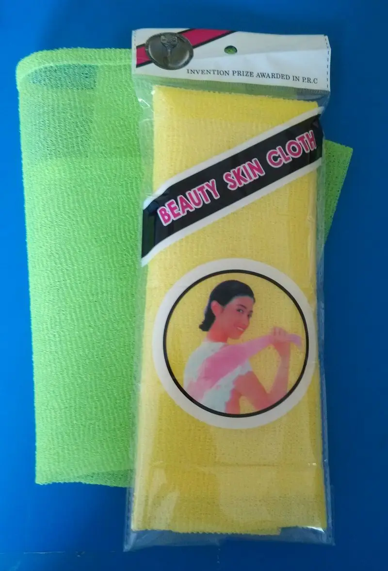 Serviette de bain en Nylon, serviette Abrasive, beauté de la peau, tissu exfoliant, lavage du corps japonais, polissage de la peau