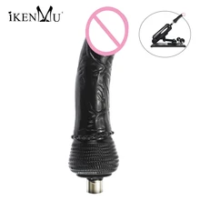 iKenmu Well Made Dildo Attachments Sex Machine Attachments Silicone Dildo for 3XLR Connector Sex Machine Accessories Dildo