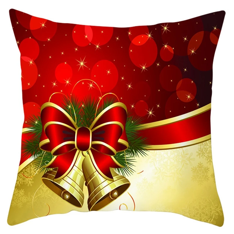 Рождественская наволочка для подушки декоративная наволочка для подушки 45*45 см Merry Christma полиэстер декоративные подушки подарки на год cojines