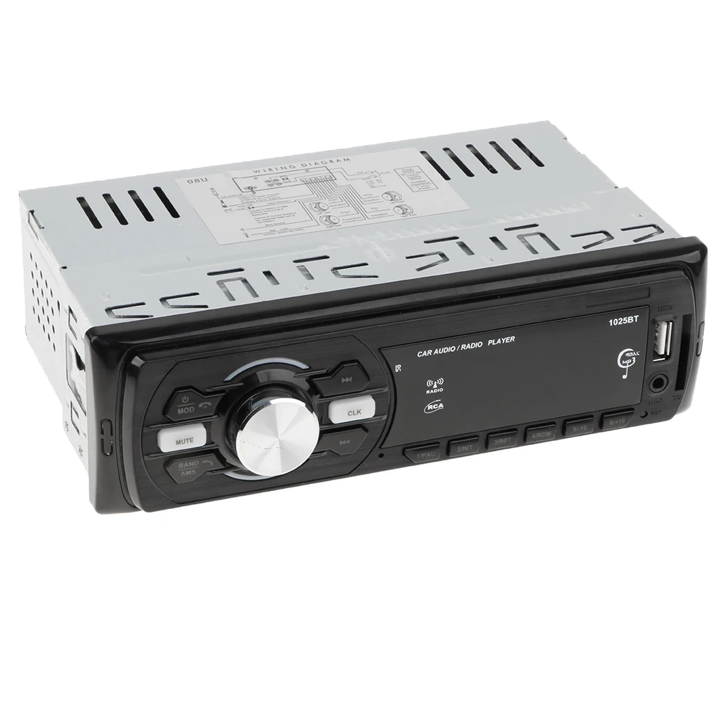 Bluetooth Car Stereo Audio In-Dash FM Aux Receiver TF USB EQ MP3 Radio Player with Remote Control
