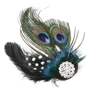 

Cute Peacock Feather Hair Clip