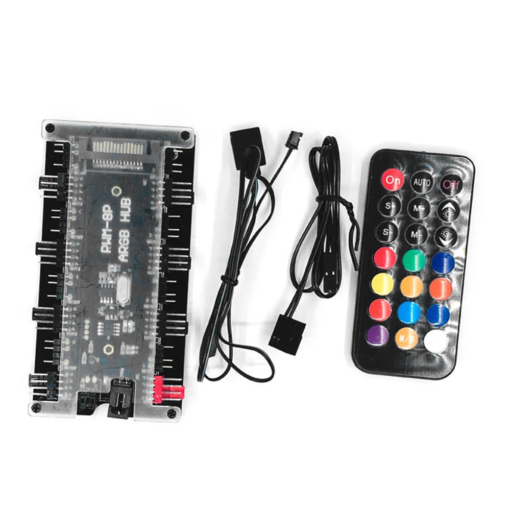 3 контактный ARGB концентратор для настольных ПК чехол RGB светодиодный