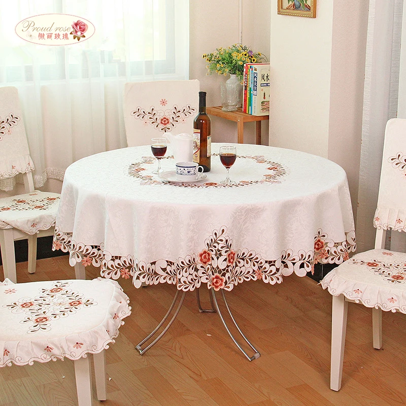 

European Garden Hotel cloth cloth embroidered round round table cloth coverings cushion package Xin Tong 809