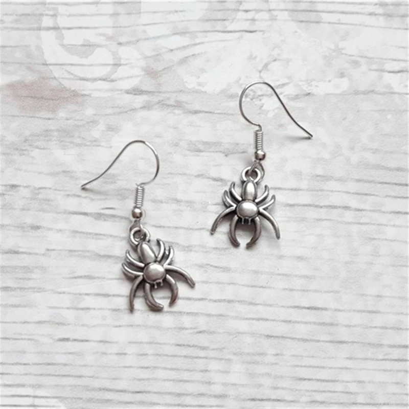 

Spider Earrings, Bug Earrings, Witch Earrings, Vampire Earrings, Gothic Earrings, Halloween Jewelry, Insect Pendant