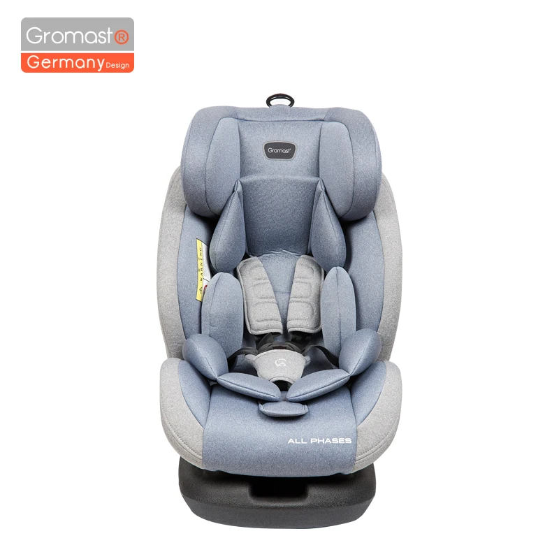 Gromast Регулируемый Детское автокресло с Isofix Кабриолет 1/2/3 весом 9-36 кг ребенок Детская безопасность сиденье 9 M-12 Y кресло - Цвет: Blue