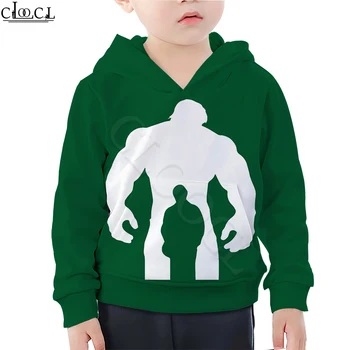 

4 To 13 Years Kids Hoodie Avengers Hulk 3D Print Superhero Invincible Hulk T Shirt Baby Boys Baby Girls Sweatshirt Casual Shorts