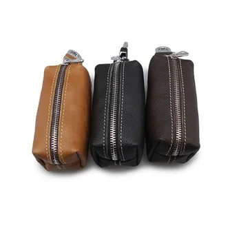 

New Leather Key Wallet Pouch Business Men Door Car Key Case Bag Holder Male Keychain Key Organizer Porta Llaves Sleutelhouder