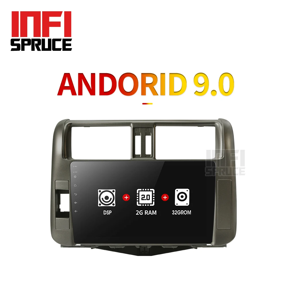 Автомобильный dvd 32G для Toyota Land Cruiser Prado 2009-2013 год автомобильный android 9 0