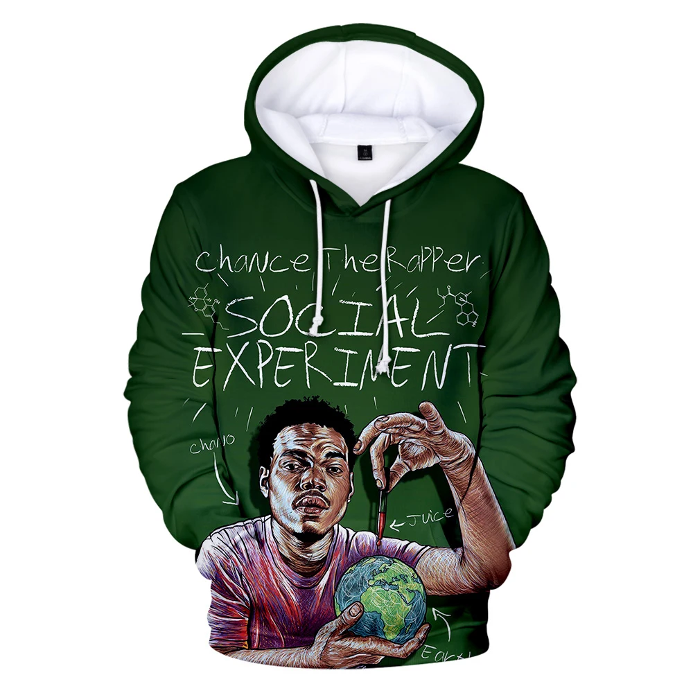 Vogue New Rapper Chance The Hoodies Men Hip Hop Casual Print Color Fashion Sweatshirt 3D Women | Мужская одежда