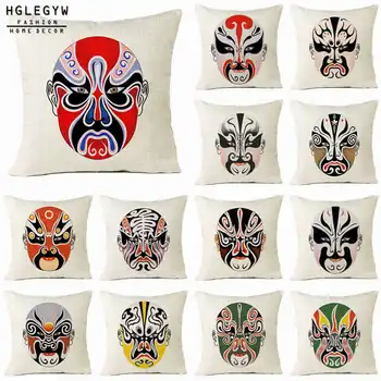 

Home Throw Printed Covers Mask for HGLEGYW fashion Drama Cotton Linen Pillowcase Pillow Case Office Pillow