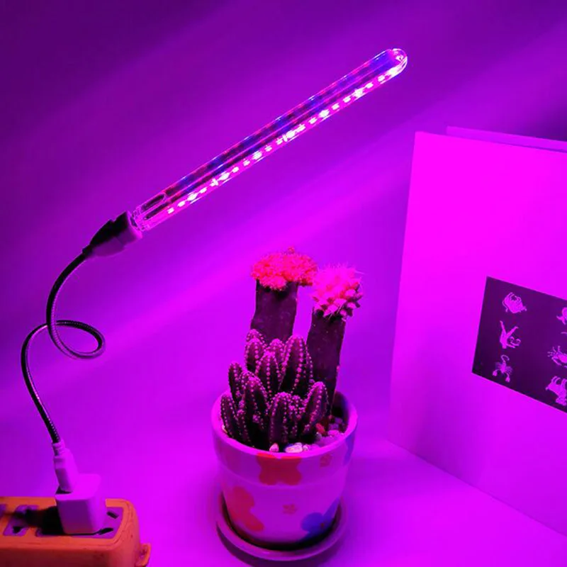 21 Led Plant Grow Light 5V USB mini flower growing Light desk Red Blue DC 5V indoor Phyto Lamp for Potted succulent Fish tank aquarium light grow light