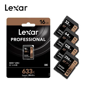 

Free shipping Lexar 32GB 64GB Class 10 SD SDHC SDXC Memory Card in SD card 128GB 256GB 512G 95MB/s for Digital SLR/HD camera