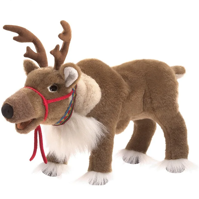 

Рождественский олень, Реалистичная Высококачественная новая Изысканная имитация оленя, плюшевая декоративная Успокаивающая кукла, подарок на день рождения и Рождество
