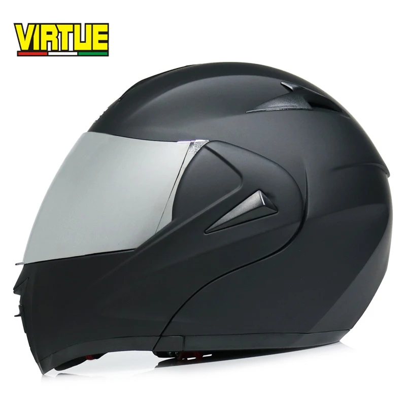 New fashion double lens flip up motorcycle helmet motocross full face helmet racing helmet M L XL XXL - Цвет: c1