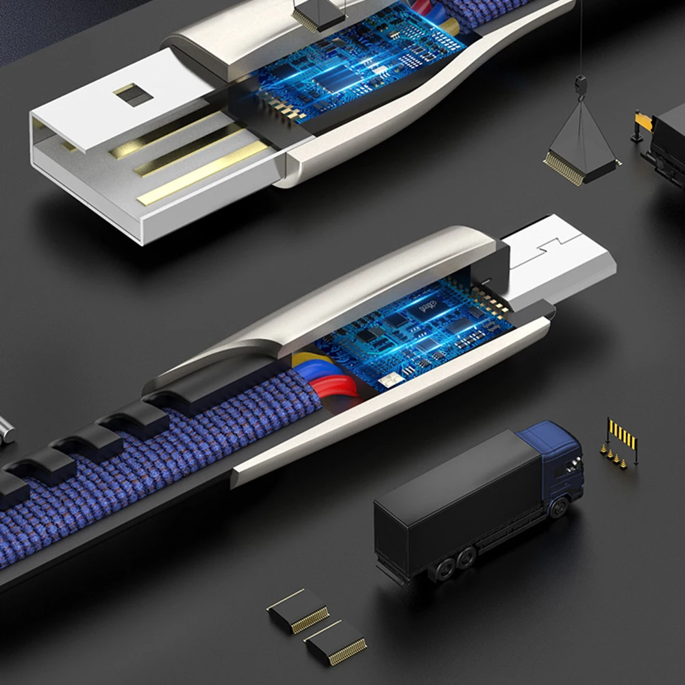 5А быстрая зарядка USB Micro USB кабель для huawei samsung Oneplus 6t 3A быстрое зарядное устройство кабель