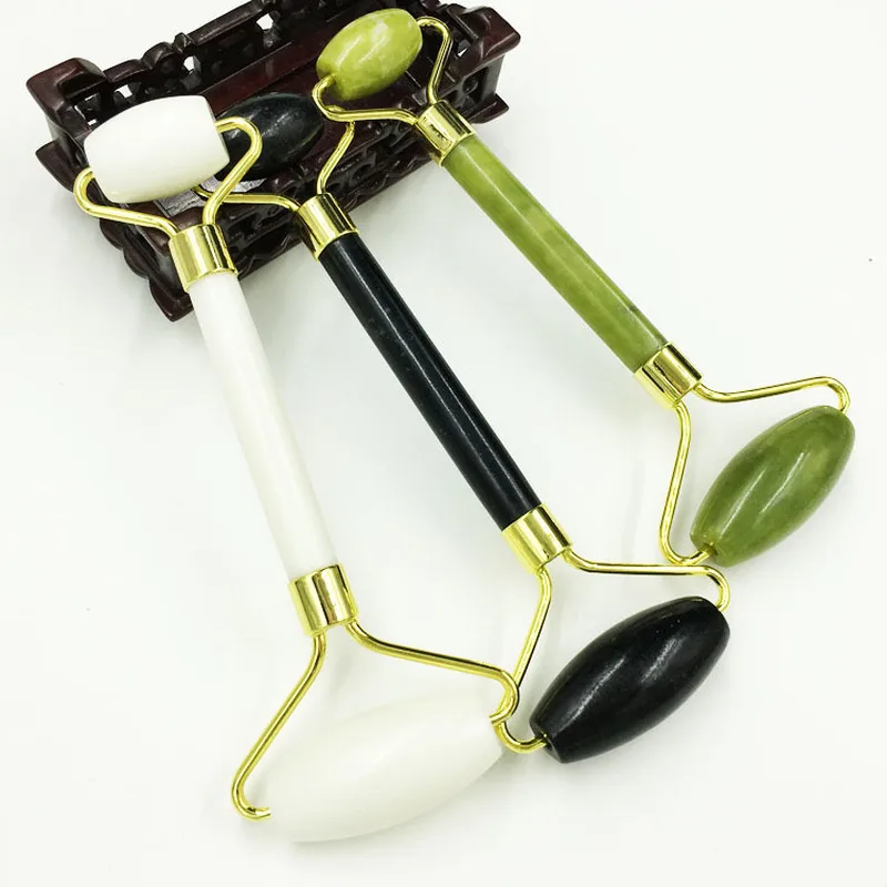 Массажный ролик гуаша из натурального нефрита спа-скребок камень для ухода за