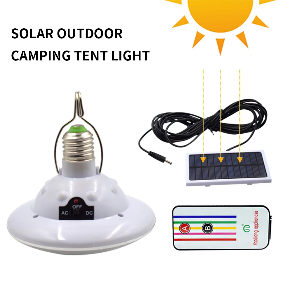 

Solar Emergency Lamps 12/22 LEDS With Remote Control Outdoor Camping White Solar Panel Outdoor Solar Camping Lights Rechargeable