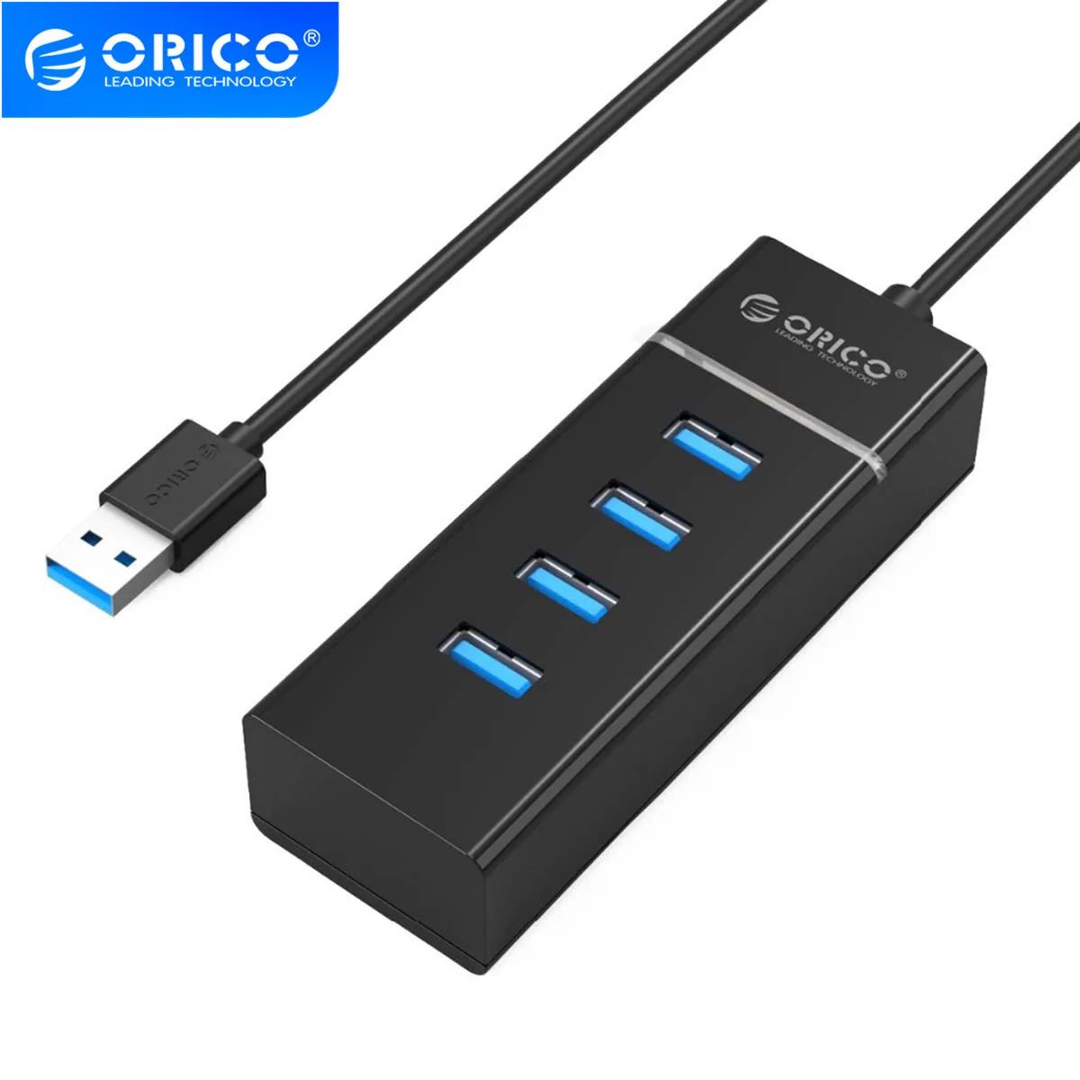 ORICO 4 порта USB3.0 HUB 5 Гбит/с SuperSpeed USB2.0 Mini настольная ступица для Windows /Mac OS/Linux