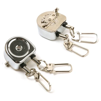 

2PCS Fly Fishing Telescopic Buckle Double Retractor on Corrosion Protection Fishing Gear Accessories Fishing Buckle