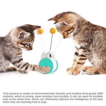 

Cats Tumbler Swing Toys Kitten Interactive Balance Car Automatic Exercise Chaser Gifts with Catnip Funny Pet Supplies