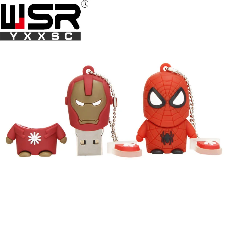 Usb2.0 флеш-накопитель 32 Гб 64 Гб 128 ГБ мини super hero/флеш-накопителей “Мстители”», «Супермен», «Бэтмен»/«Железный человек», ключ usb 4 ГБ 8 ГБ оперативной памяти, 16 Гб встроенной памяти, высокоскоростная компьютеризированная подарок