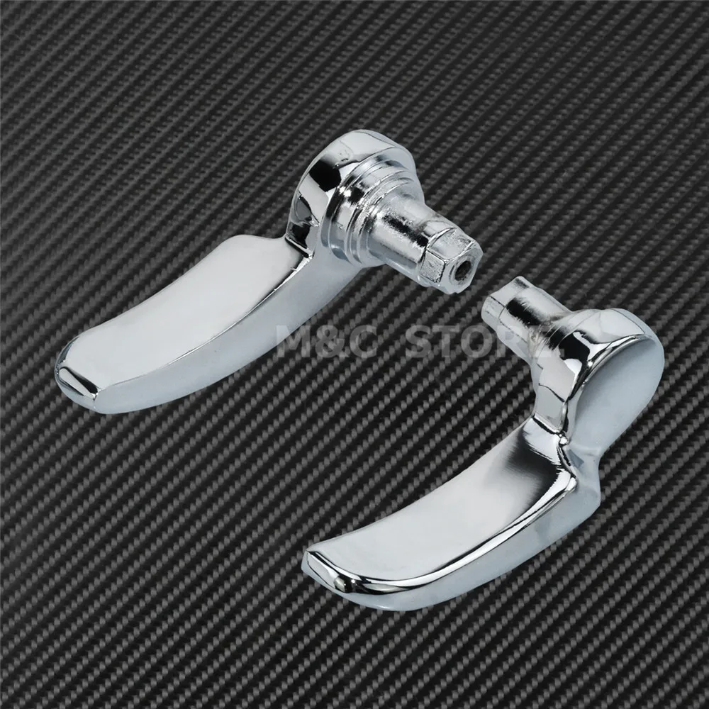 Мотоцикл хромированный для седельной сумки крышкой подъемники для Harley Touring Electra Road Glide Street Glide Road King FLHR