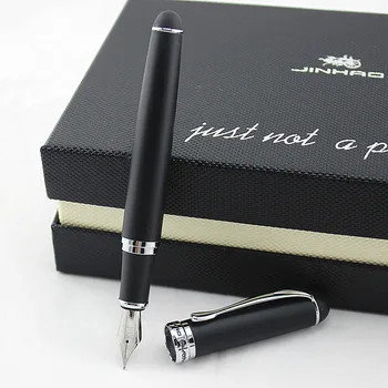 

1pc/lot Jinhao X750 Fountain Pen Matte Black Pen Silver Clip 18KGP Caneta Jinhao Fine Nib Fountain Pen Luxury 14.2*1.2cm