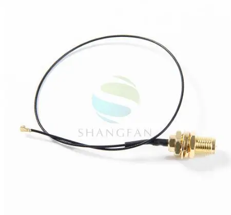 

New 2Pcs U.FL IPEX MHF4 to RP-SMA 0.81mm RF Pigtail Cable Antenna for NGFF/M.2 7260NGW 8260NGW 8265NGW WiFi Wireless router