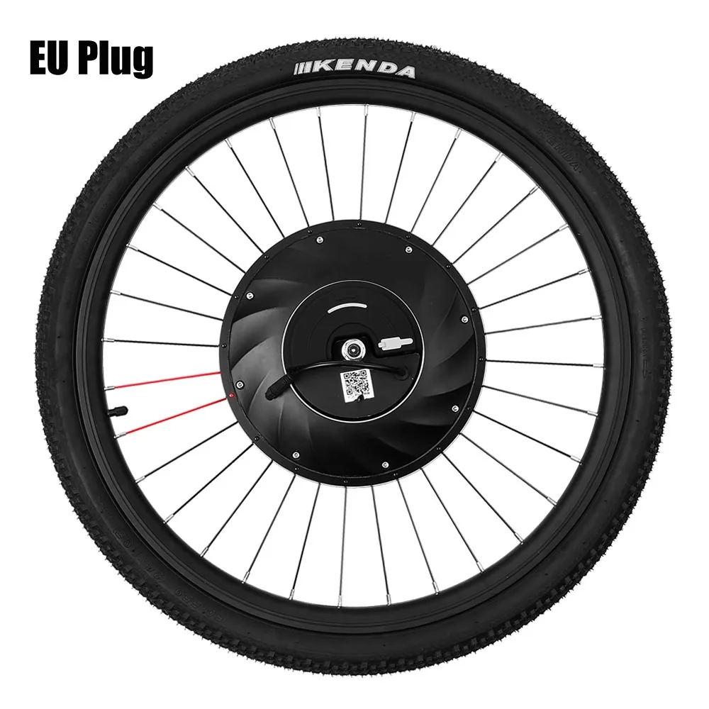 EU PLUG 2"* 1,95" переднее колесо электровелосипеда дисковый тормоз втулка мотор комплект 36 в 240 Вт Мощный двигатель преобразования электровелосипеда - Цвет: EU PLUG