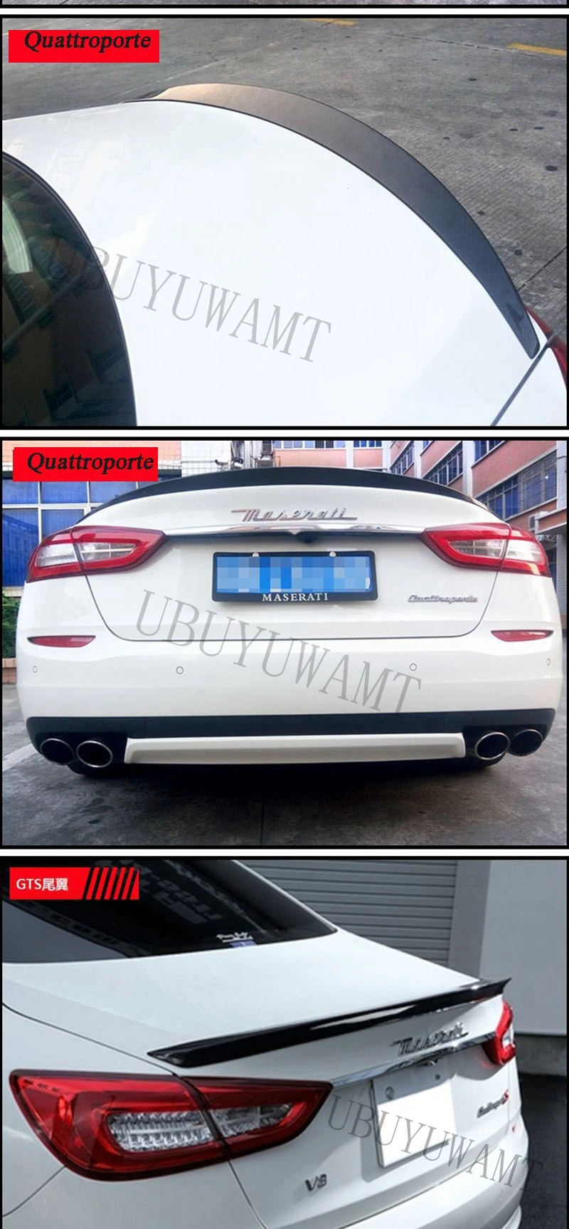 Для Maserati Ghibli Quattroporte Gran Turismo GT GTS углеродное волокно внешний задний спойлер задний багажник загрузки крыло украшения