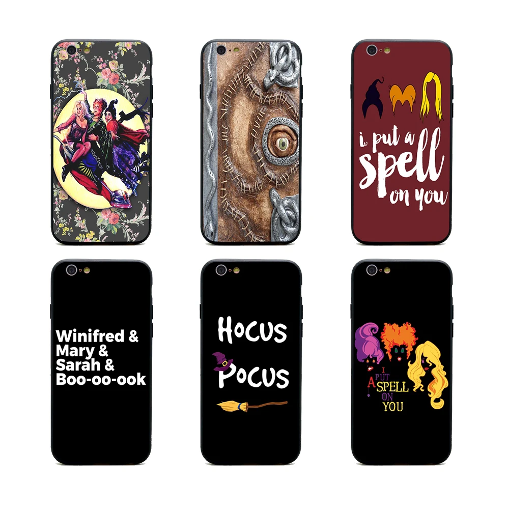 

cast hocus pocus phone cases TPU+PC Black covers for iPhone X 6 7 8 plus 5 5s 6s se for Apple X best diy case