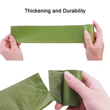 16 rolo/set Civilizada Andar Saco de Cocô de animal de Estimação Degradável Com Dispensador de Acessórios De Armazenamento de Resíduos PE À Prova de Fugas Portátil Cães Gatos(China)